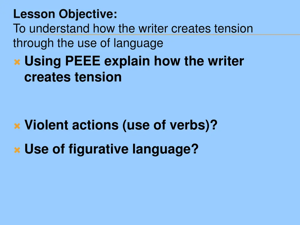 lesson objective to understand how the writer 5