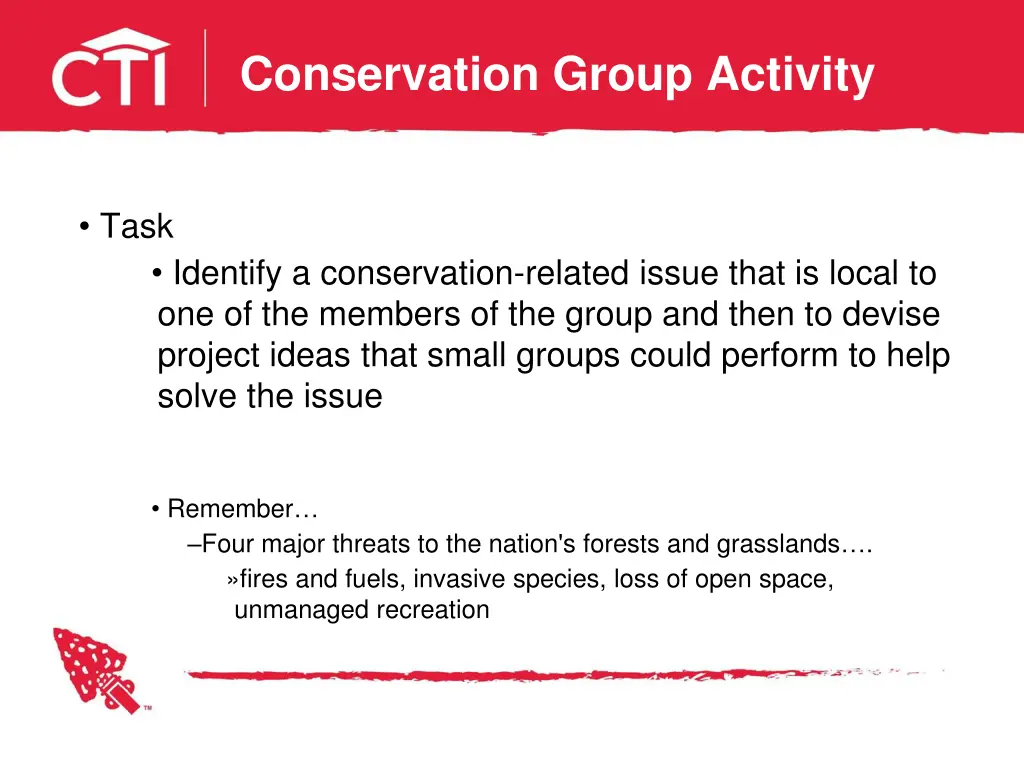 conservation group activity