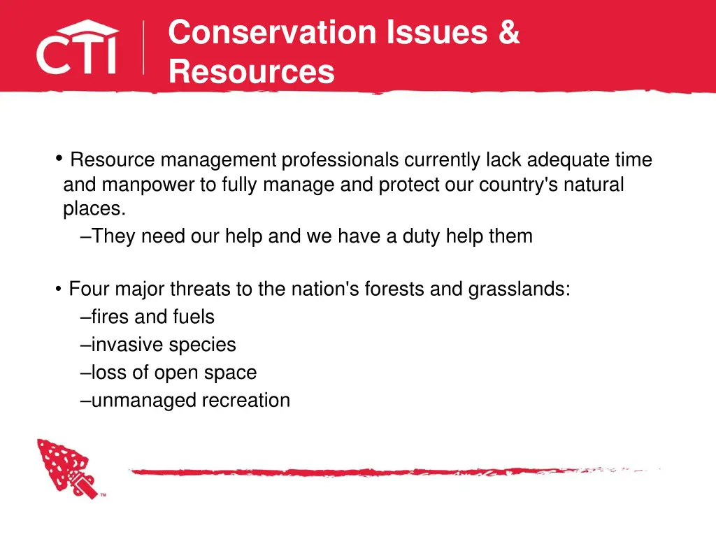 conservation issues resources