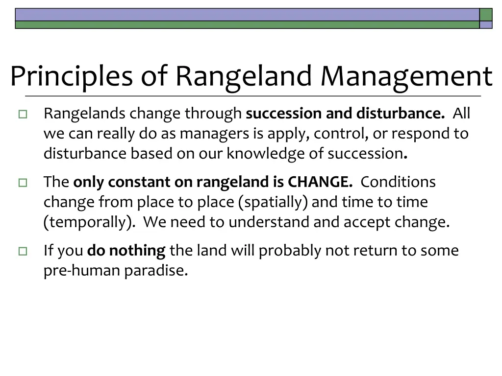 principles of rangeland management