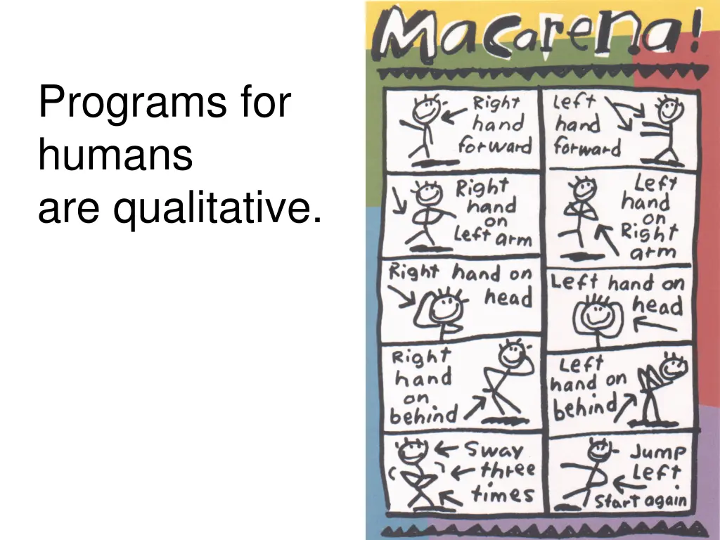 programs for humans are qualitative