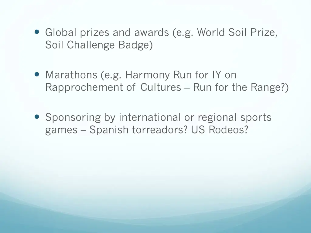 global prizes and awards e g world soil prize