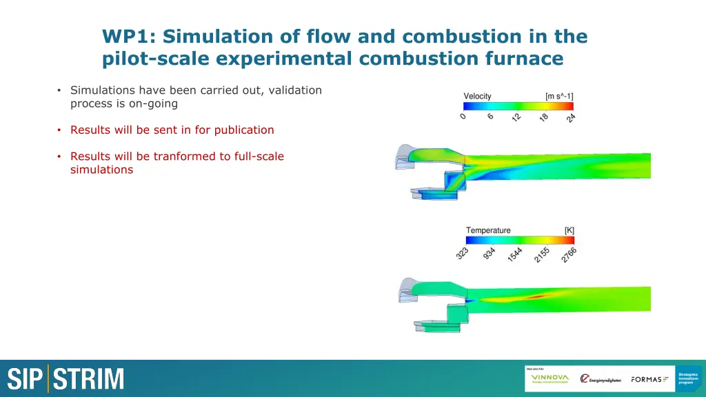 wp1 simulation of flow and combustion