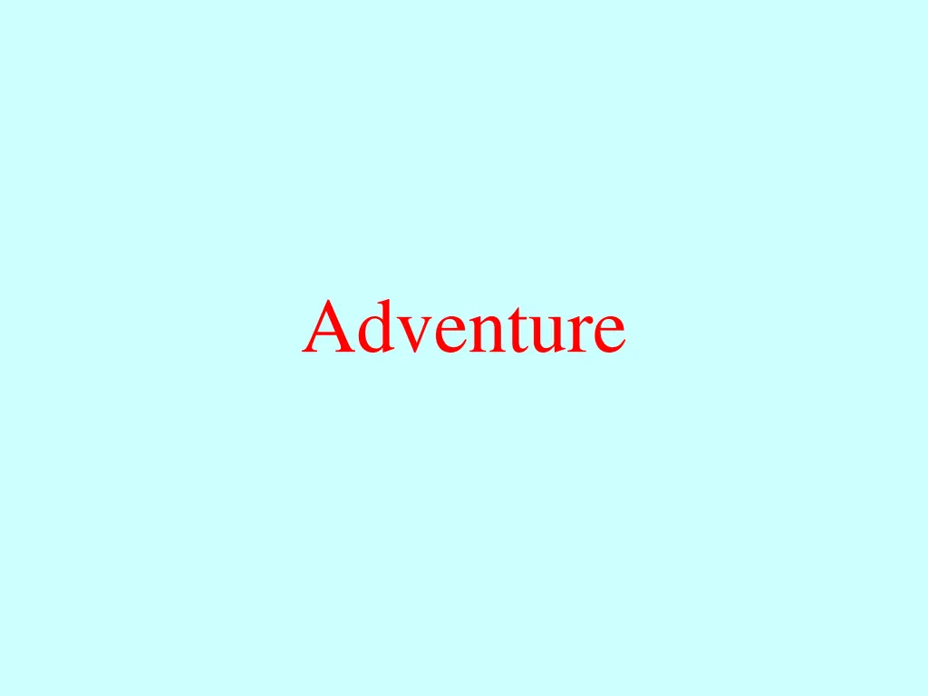 adventure 1