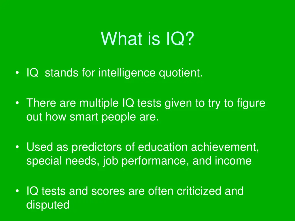 what is iq