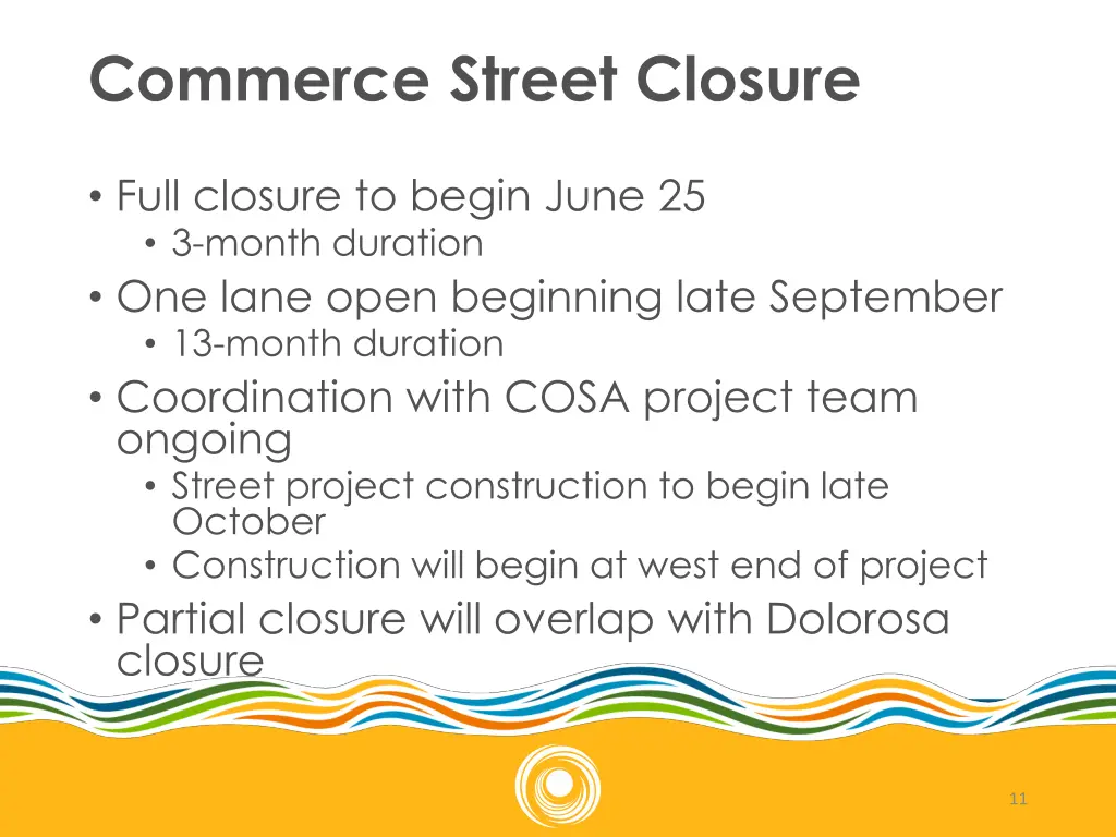 commerce street closure