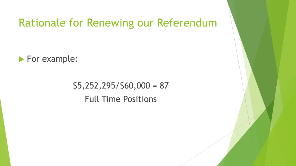 rationale for renewing our referendum 2