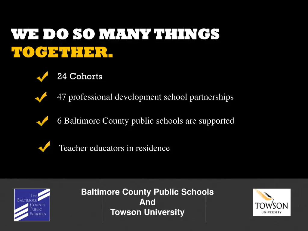 baltimore county public schools and towson