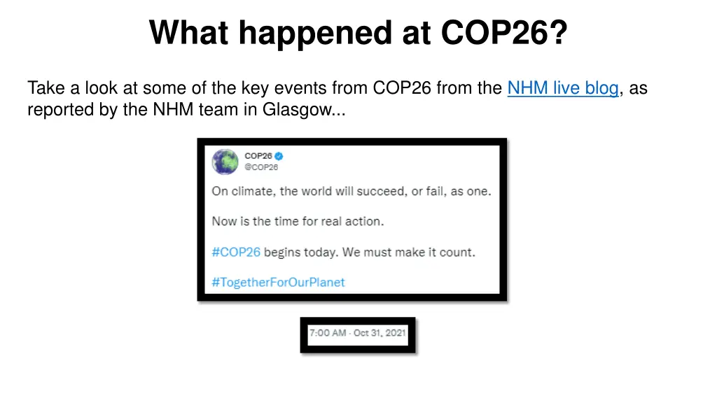 what happened at cop26