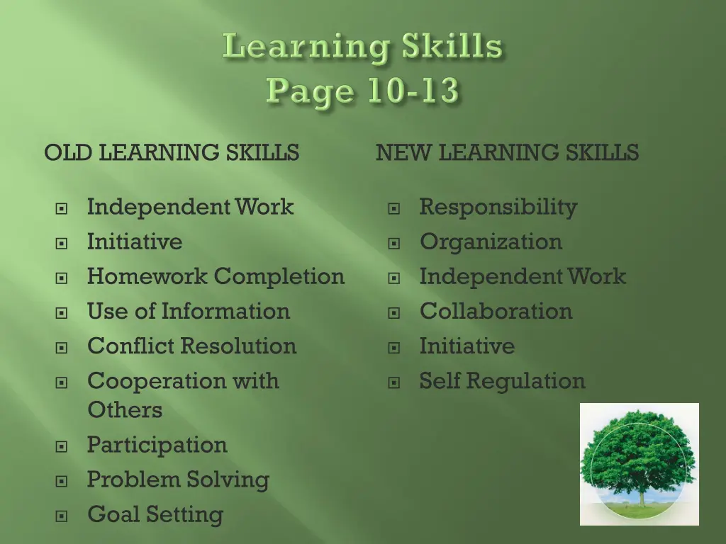 old learning skills