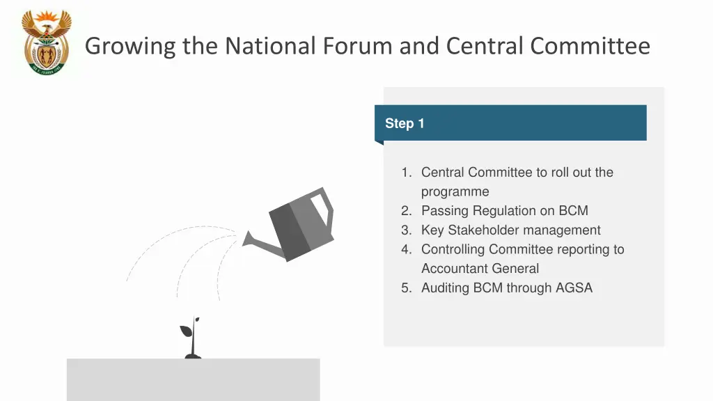 growing the national forum and central committee