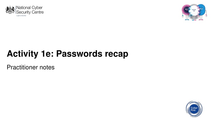 activity 1e passwords recap