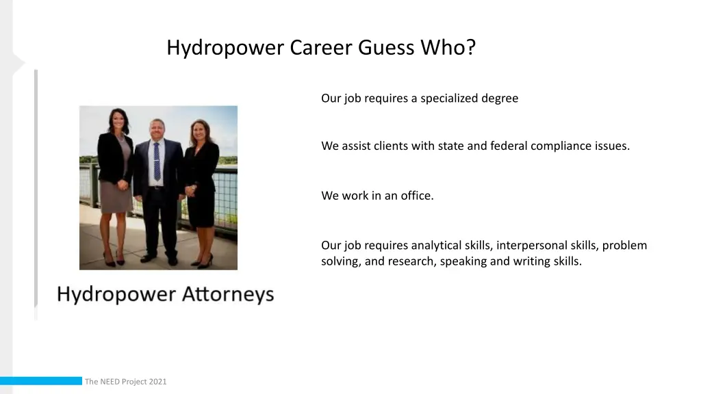 hydropower career guess who 1