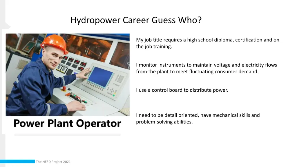 hydropower career guess who 2