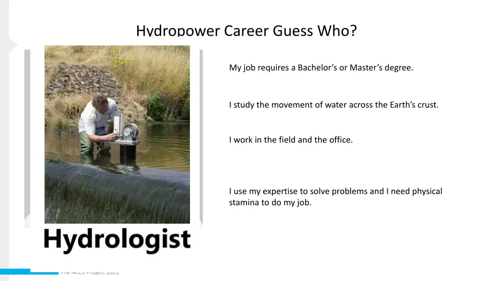 hydropower career guess who 5