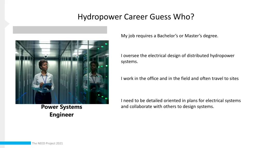 hydropower career guess who 7