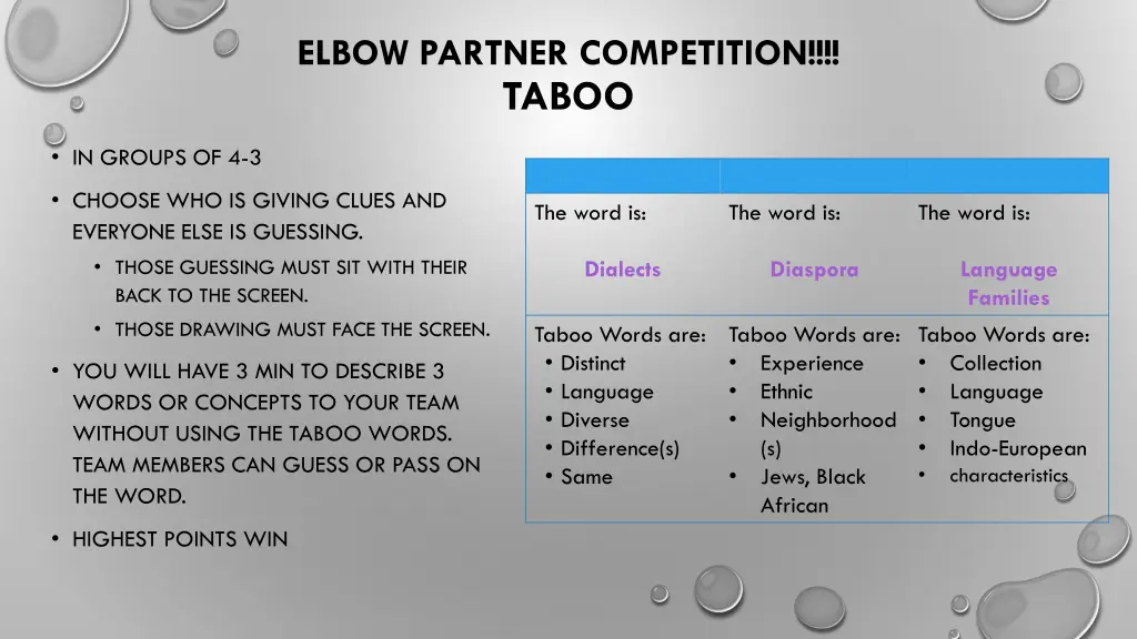 elbow partner competition taboo 1