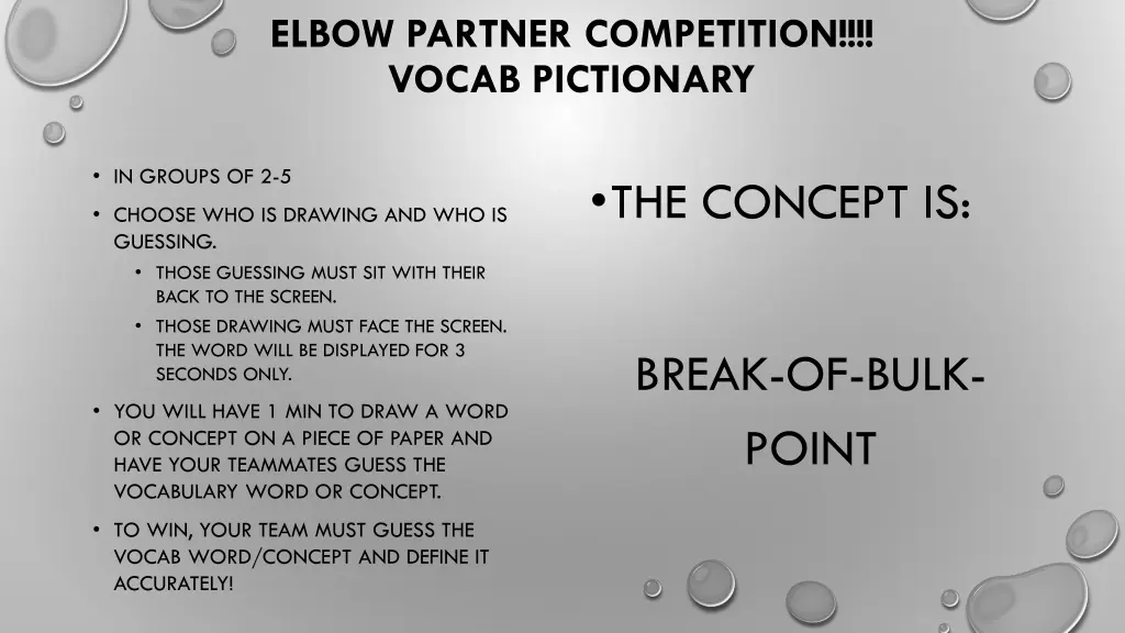 elbow partner competition vocab pictionary 1