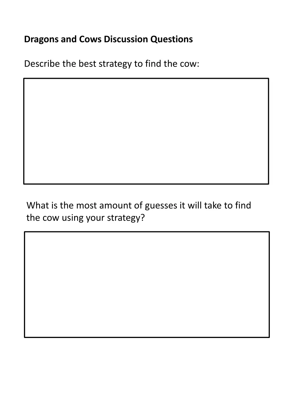 dragons and cows discussion questions