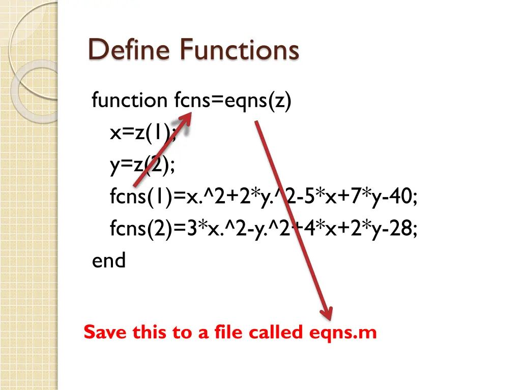 define functions 1