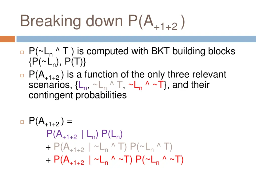 breaking down p a 1 2