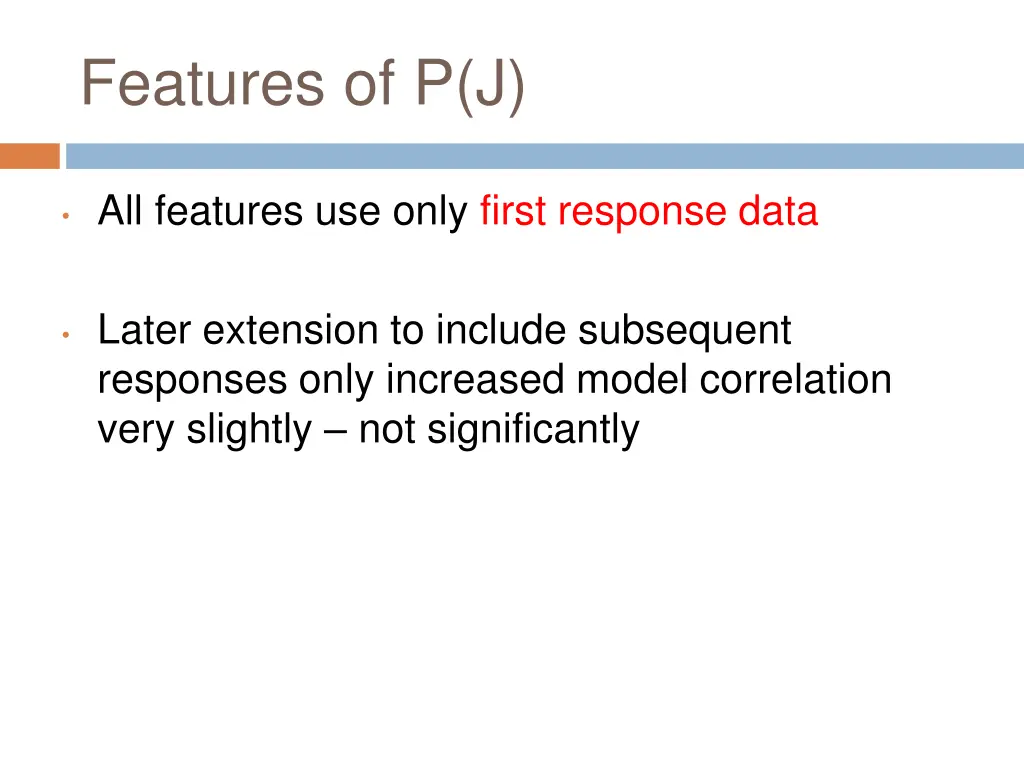 features of p j 1