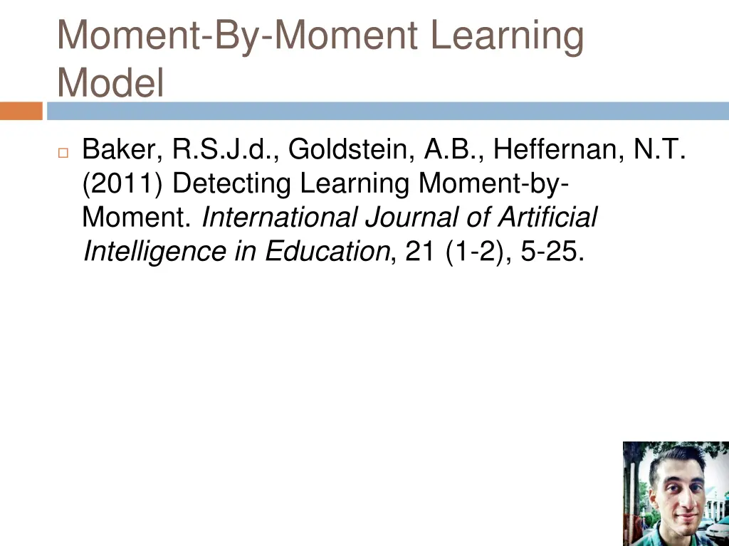 moment by moment learning model