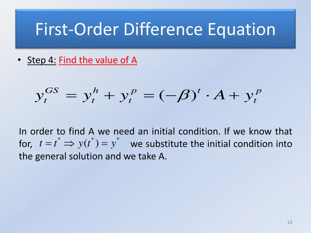 first order difference equation 8