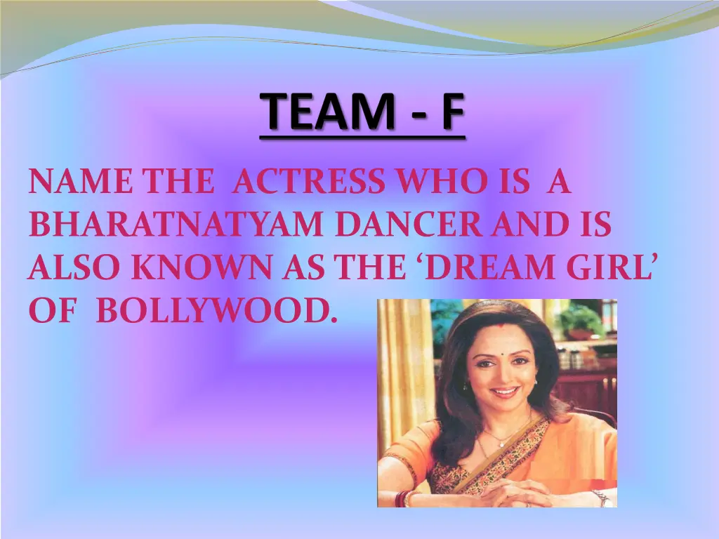 name the actress who is a bharatnatyam dancer