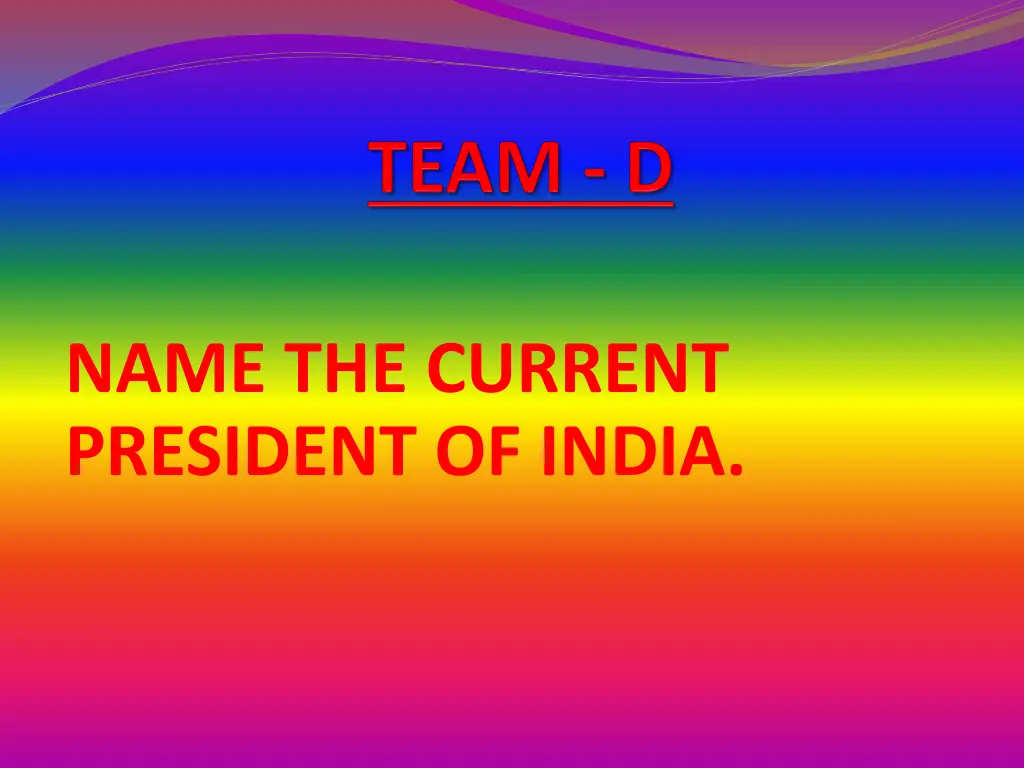 name the current president of india