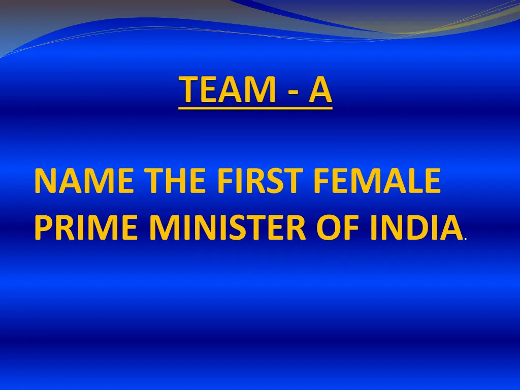 name the first female prime minister of india