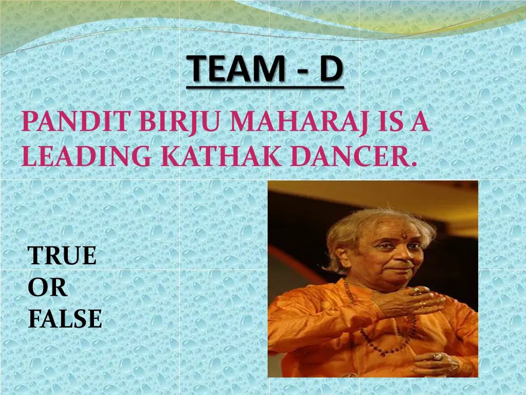 pandit birju maharaj is a leading kathak dancer