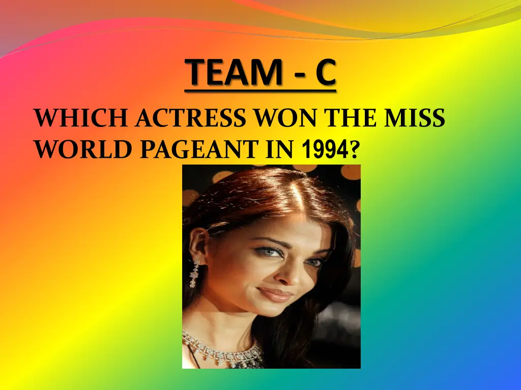 which actress won the miss world pageant in 1994