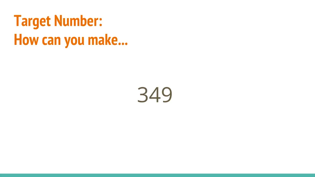 target number how can you make 2