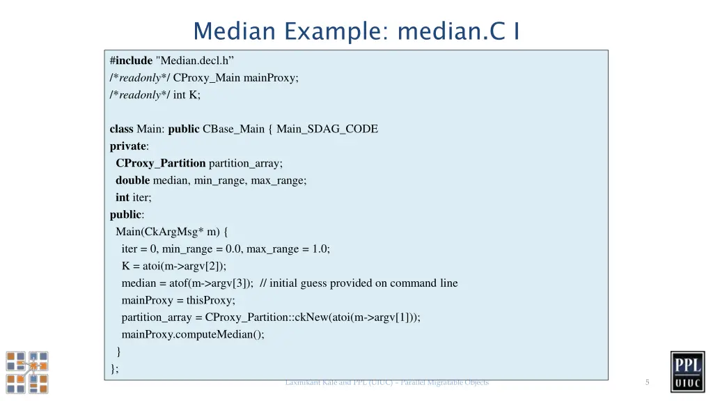 median example median c i include median decl