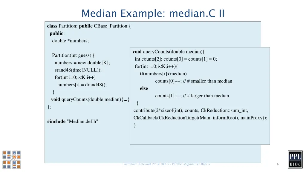 median example median c ii class partition public