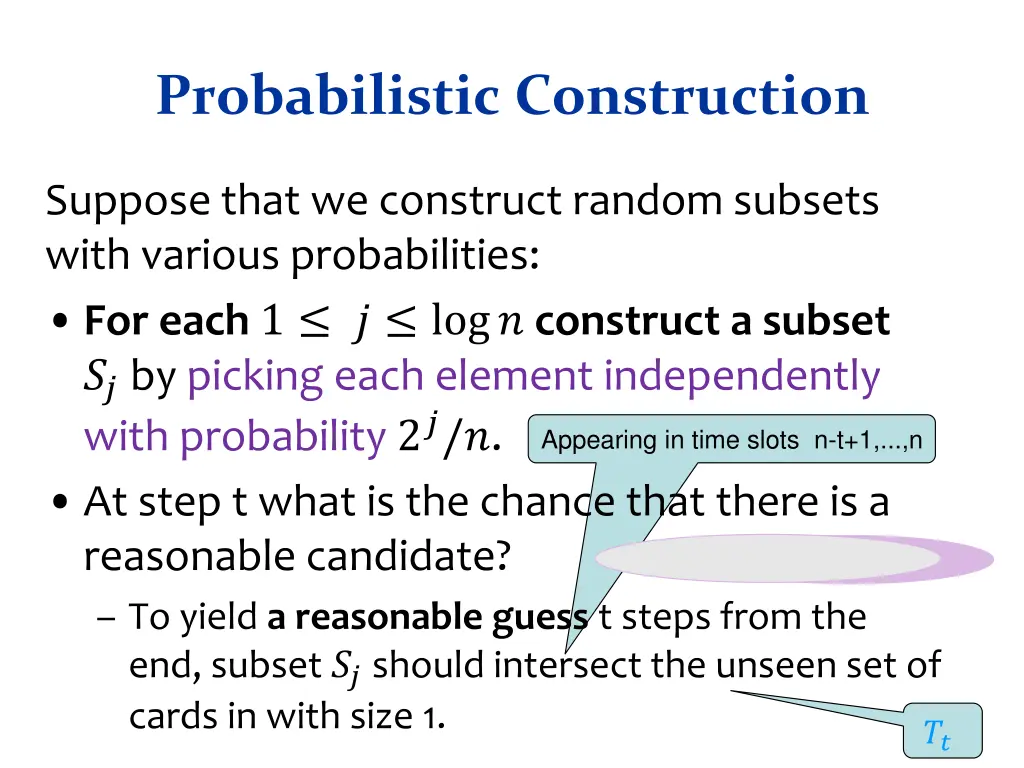 probabilistic construction