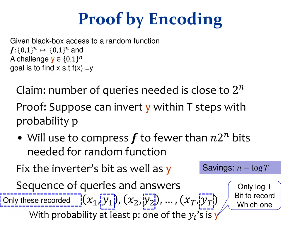 proof by encoding 1