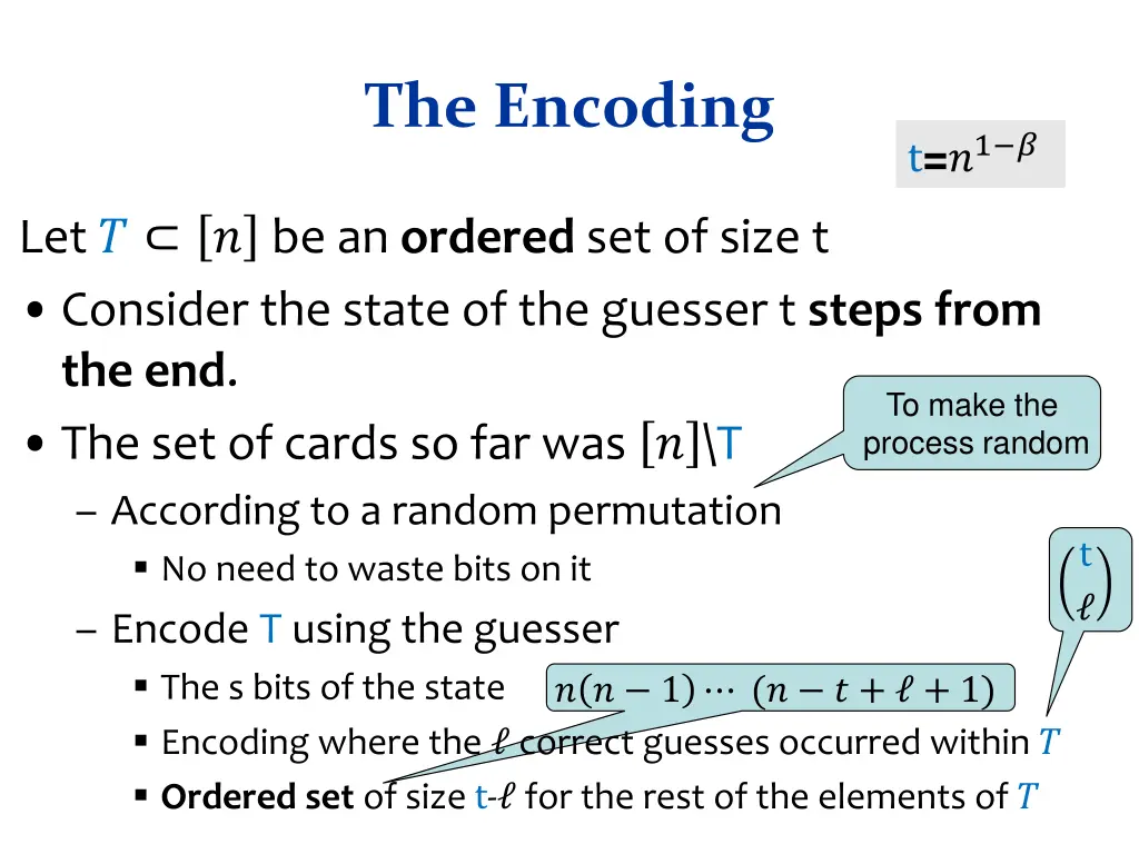 the encoding 1