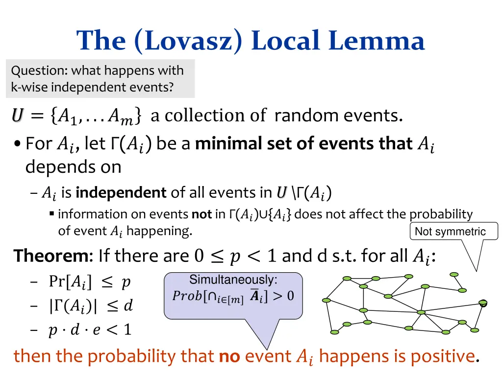 the lovasz local lemma 1