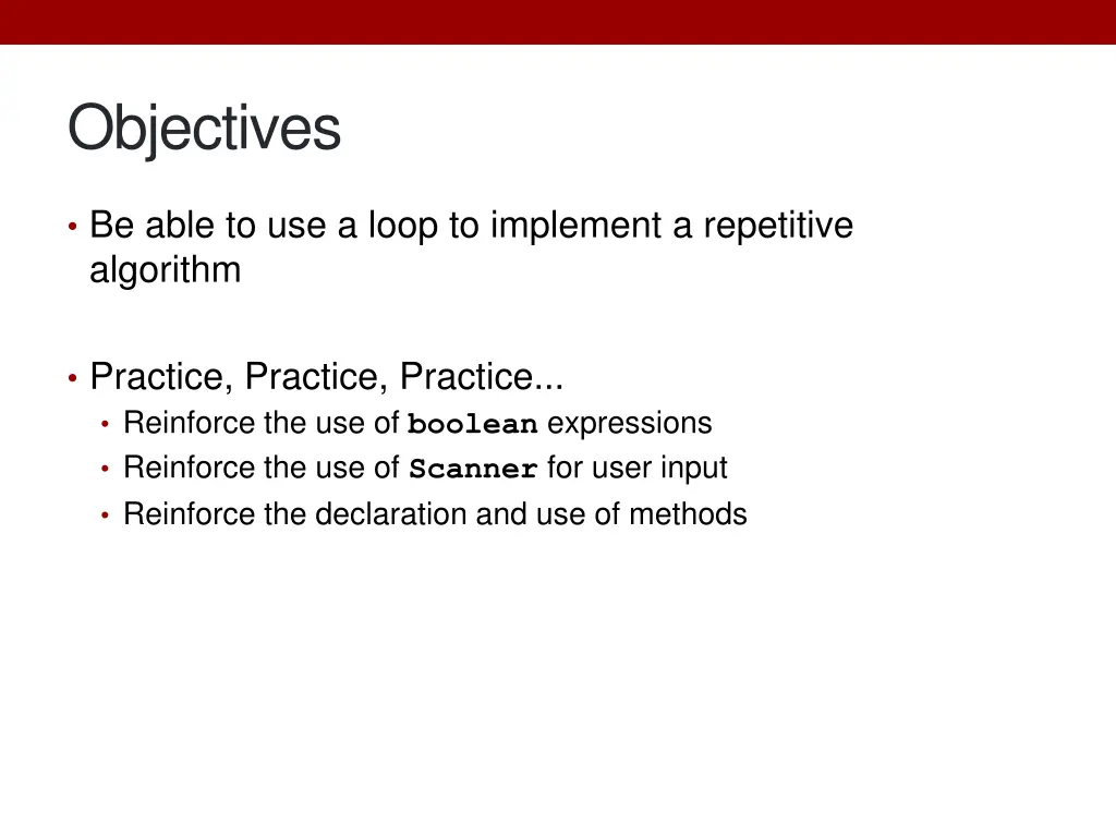 objectives