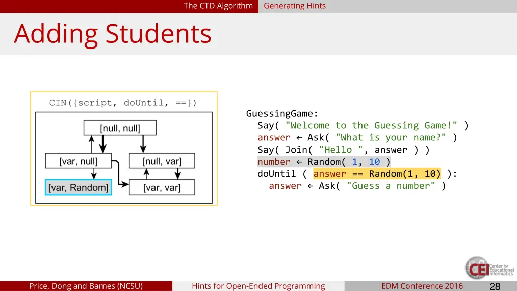 the ctd algorithm 11