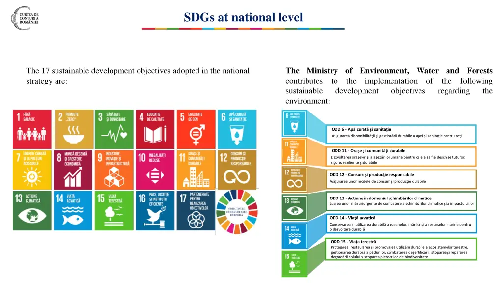 sdgs at national level