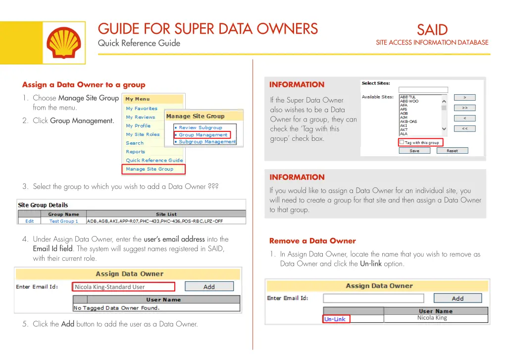 guide for super data owners quick reference guide 2