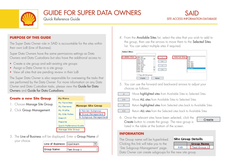 guide for super data owners quick reference guide