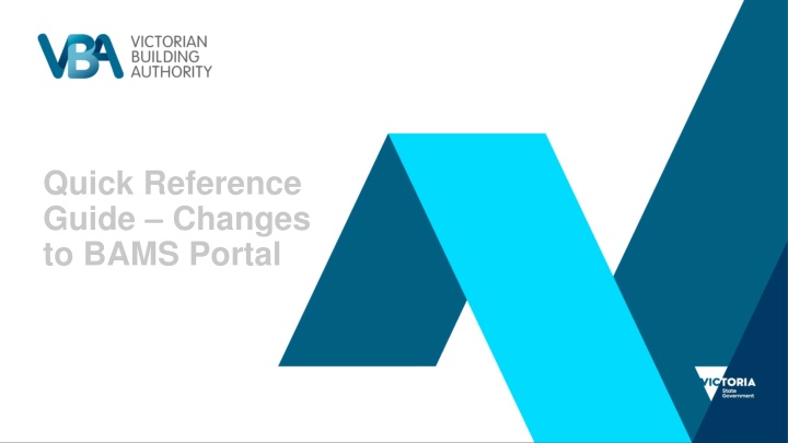 quick reference guide changes to bams portal