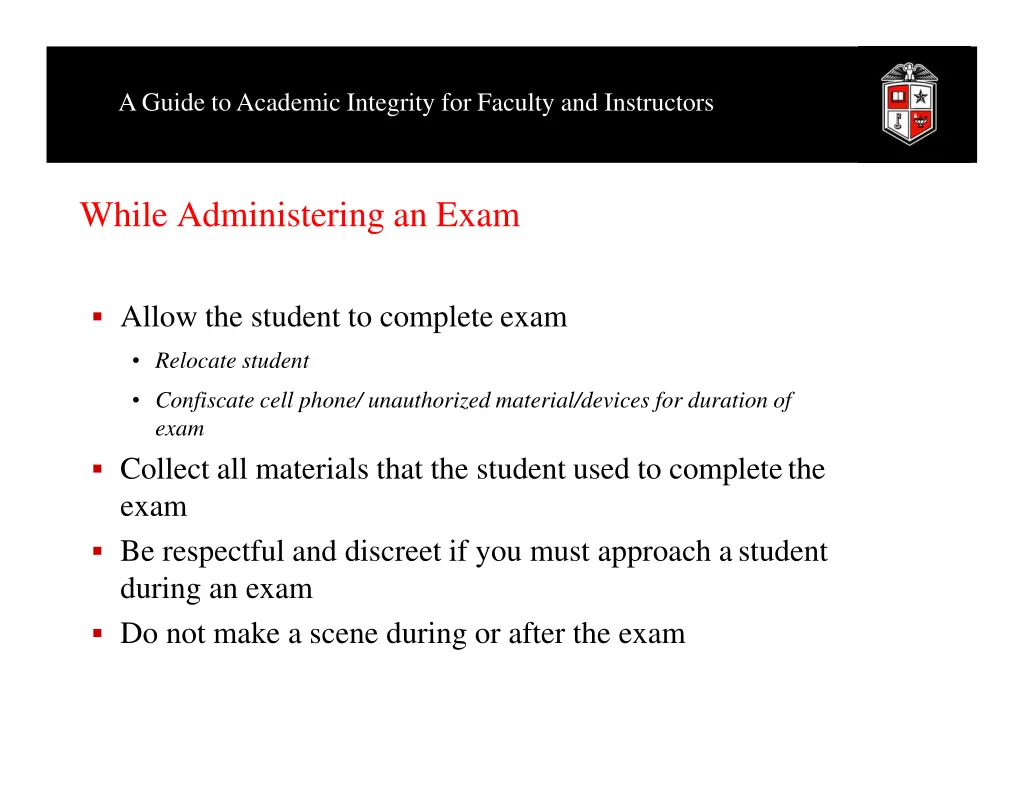 a guide to academic integrity for faculty 12