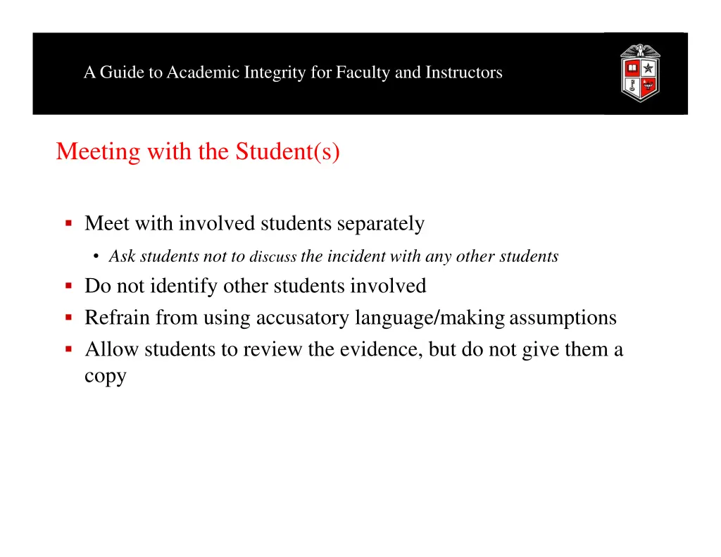 a guide to academic integrity for faculty 13