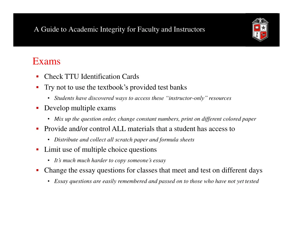 a guide to academic integrity for faculty 15