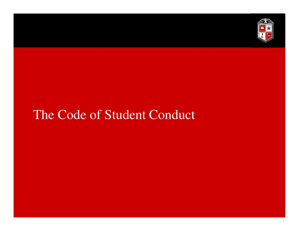 the code of student conduct